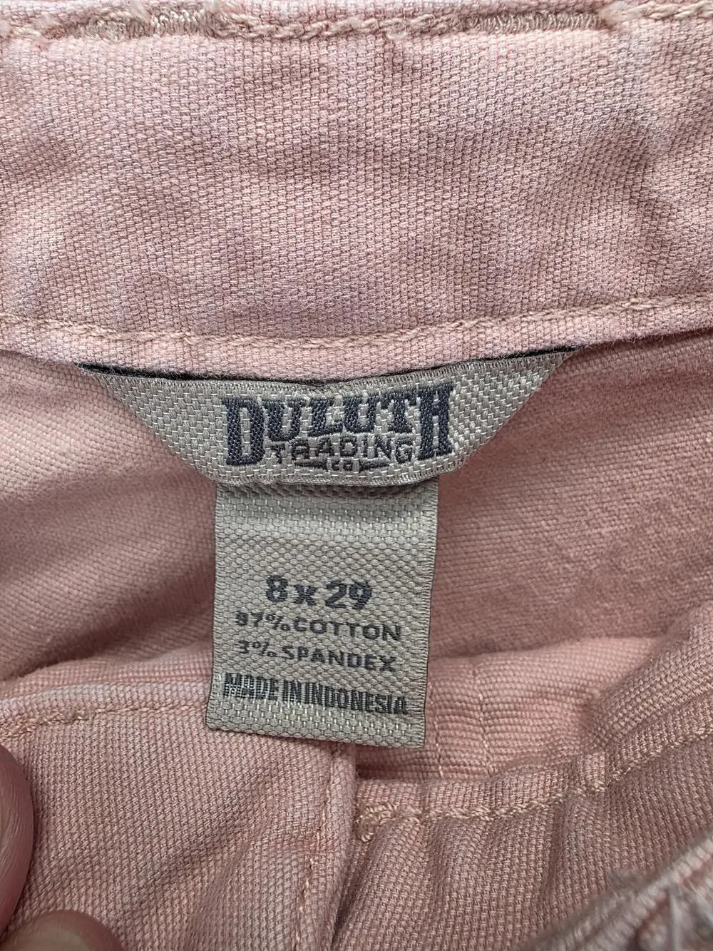 Duluth Trading Co. Pants Womens 8 Pink Carpenter Slim Stretch Pockets 29 In